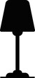 © Mihr - Black table lamp silhouette
