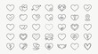© miskam - Set of various heart icons and love symbols.