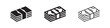 © liubomir118809 - Stack of money or cash icon set in solid, outline, and hand-drawn styles, representing finance and wealth.