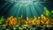 © Sugoi - Underwater sunlight on seaweed and algae
