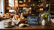 © Strabiliante - Cozy bakery interior with fresh bread and coffee on wooden counter