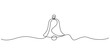 © Vector Man - Continuous one line bell drawing christmas notification alert leaf vector holly concierge drawn holiday hand alarm icon xmas wedding illustration simple single linear service white ribbon outline art