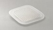 © li - microneedle. A single microneedle patch resting on a clean, minimalist surface. STEM education sheets, lab safety posters, designed for STEM education and laboratory safety posters.