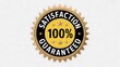 © Kolpona - Satisfaction guaranteed, 100% quality seal, gold badge, warranty symbol, business icon