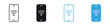 © Icon Atelier - Mobile WiFi icon set. smartphone with wireless signal icons. mobile internet and wireless connection concept. vector illustration.