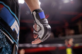 Mixed Martial Arts Fighter Ready for Competition in the Ring