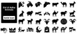© Haowanur - Silhouette vector of Eid Ul Adha Animals icon set. Eid ul Adha Farm Animal Icon Set. eid ul adha, eid al adha, bakra eid, qurbani.
