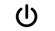 © Muhamad Ichsan bey - a black power symbol sits on a plain white background. It is a minimalist, universal icon.