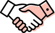 © Riaz Uddin - Business handshake icon for agreement