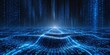 © Jubayer - Sreaming data, binary data moving on a digital road Digital Code road, ai, artificial intelligence concept.