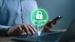 © Jubayer - Business user accessing secure login system with OTP verification and two factor authentication on laptop and smartphone for online cybersecurity protection.verification, 2FA two-factor authentication