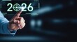 © Shahajan Begom - Futuristic interface with hand interacting 2026 projection