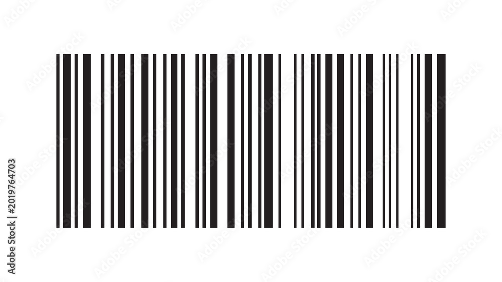 Bar Code Simbol Barcode with vertical black and white lines an abstract symbol for ...