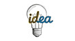 © Best Try - Lightbulb with the word 'idea' inside, symbolizing innovation and creativity