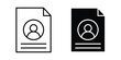 © Hestia - Enrollment icon vector on white background.