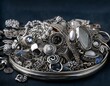 © Patti - mixed silver jewelry pile