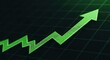© mlangsen - Green Arrow Graph Showing Upward Trend and Growth.
