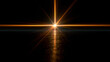© Studio Side - Golden Star Burst Light Effect with Glowing Horizon Reflection