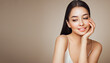 © Oleg Gekman - Portrait beautiful young woman with clean fresh skin. Model with healthy skin, close up portrait. Cosmetology, beauty and spa