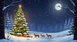 © Nandan - christmas night landscape with snow