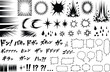 © MH24 - Manga action effects and comic speech bubbles set, Japanese onomatopoeia sound symbols, black ink vector illustrations