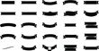 © MstSabrina - Collection of creative black banner and ribbon vector designs with decorative borders Vector