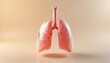 © Maryna - Clear illustration displays human lungs with visible trachea and branching bronchi. The red organ shows detailed internal structure. Medical and science concept.