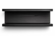 © nsit0108 - Black wooden floating picture ledge shelf on a white background