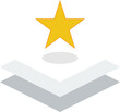 © Fazle - Important Priority Icon Urgent Priority StAR Placed At Top Of Stack Icon -- Message, Attention, And Label Design Element