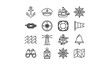 © Md - Sailor outline icon collection with nautical and maritime vector symbols