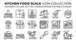 © Mdsumon - Kitchen Food Scale Icon Collection with Modern Outline Vector Design