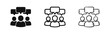 © drawing lines - Group Communication and Team Collaboration Speech Bubble Icon Set