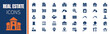 © Habiba - Real estate icons set, property and house vector line icons collection.