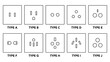 © GW - Universal electrical power outlet types collection for global standard.