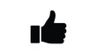 © Alamin - Thumbs up hand gesture silhouette