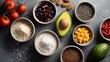 © fivan - Clean eating composition styled for advertisement with perfectly balanced spacing and smooth lighting