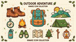© fers - Outdoor Adventure Camping Icon Set.