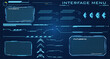 © Erick Setio Pamuji - Dynamic digital user interface set with advanced futuristic elements, High Tech HUD Interface Menu Panels for Game UI