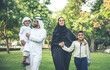 © oneinchpunch - Happy family spending time together outdoor in Dubai