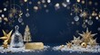 © SahidurRahman - Celestial Christmas: A mesmerizing composition of celestial decorations, sparkling snow and a Christmas tree and other festive adornments create an enchanting, magical holiday scene.