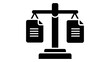 © Mondil biswas - Scales of justice icon with documents