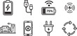 © Torikul - Phone battery charging level icon set Vector