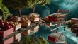 © Juan - Miniature Shopping Cart in Fantasy Nature Landscape
