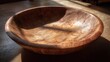 © Syakir - Beautifully Handcrafted Wooden Bowl with Smooth Polished Interior