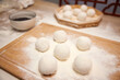 © TranThi - Traditional Chinese Tangyuan Rice Balls on Wooden Board