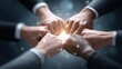 © buraratn - Collaborative Business Teamwork Concept with Multiple Hands Coming Together to Form a Bright Light in a Conceptual Background of Connectivity and Unity