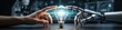 © PERFECTSTUDIO - Innovative human-robot interaction demonstration technology lab digital art futuristic environment close-up viewpoint artificial intelligence concept