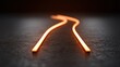 © buraratn - Abstract glowing lines on a dark textured surface, representing movement, direction, and contrast in modern design aesthetics for creative projects