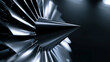 © Curioso.Photography - Close-up of metallic turbine blades with red accents highlighting precision engineering and advanced industrial technology.