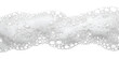 © ZenVectors - Soft white soap foam bubbles with texture in a long horizontal wave shape for bathroom and cleaning product concepts